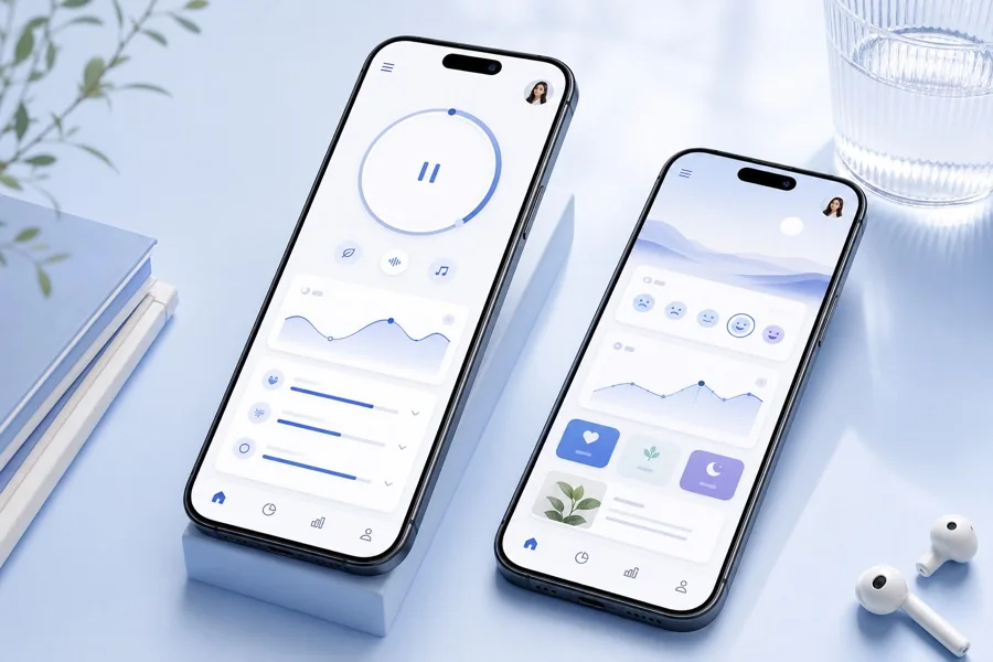 Mindful study app high fidelity mockup