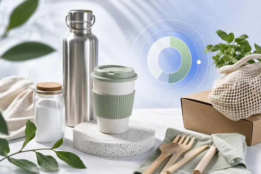 Zero waste challenge sustainability visual